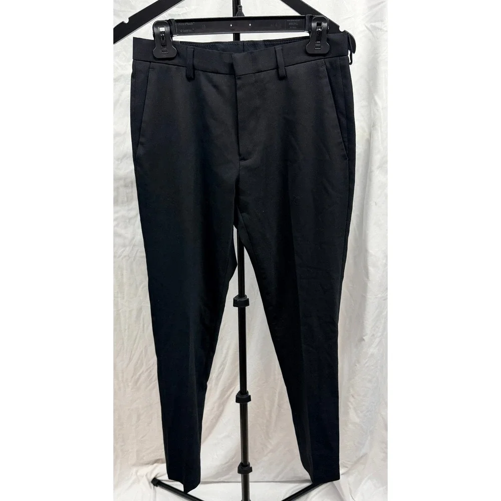 J.Crew NEW $250 Men's Ludlow Slim Stretch Black Italian Wool Trousers 28x32